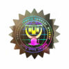 logo laser holographic stickers 2