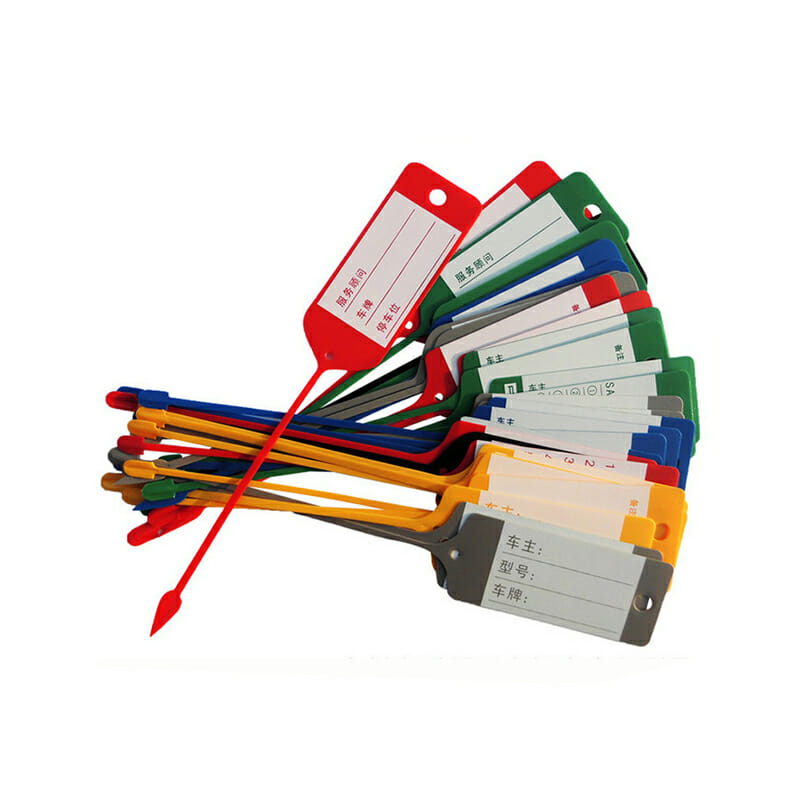 plastic key tag 9 Self-Lock Arrow Car Key Tags /Service Tags