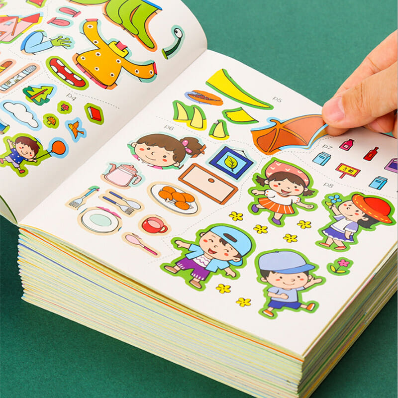 Children's Drawing Sticker Books
