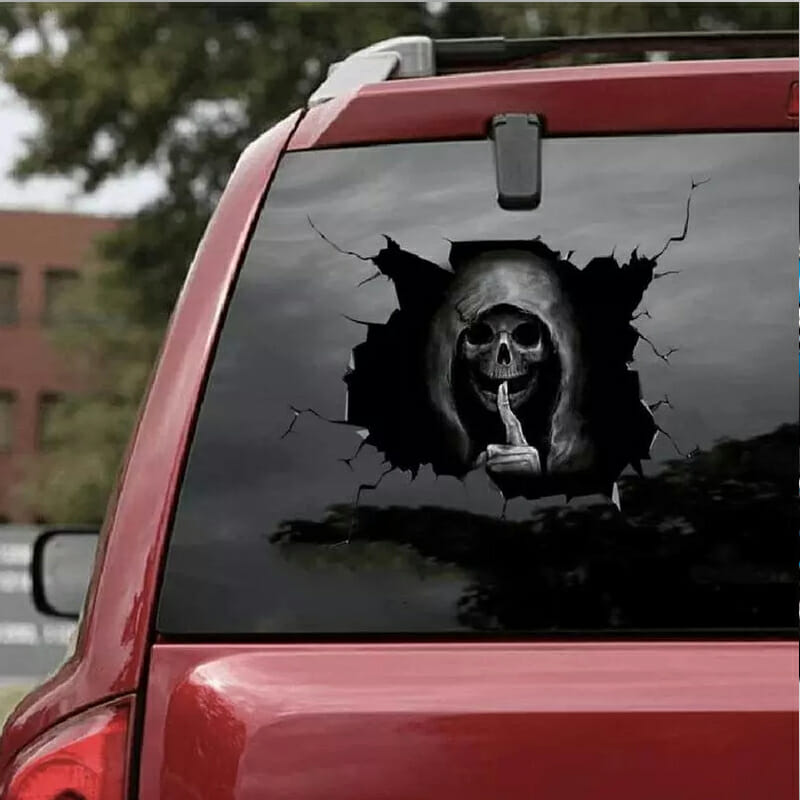 car sticker 12 skull car decals