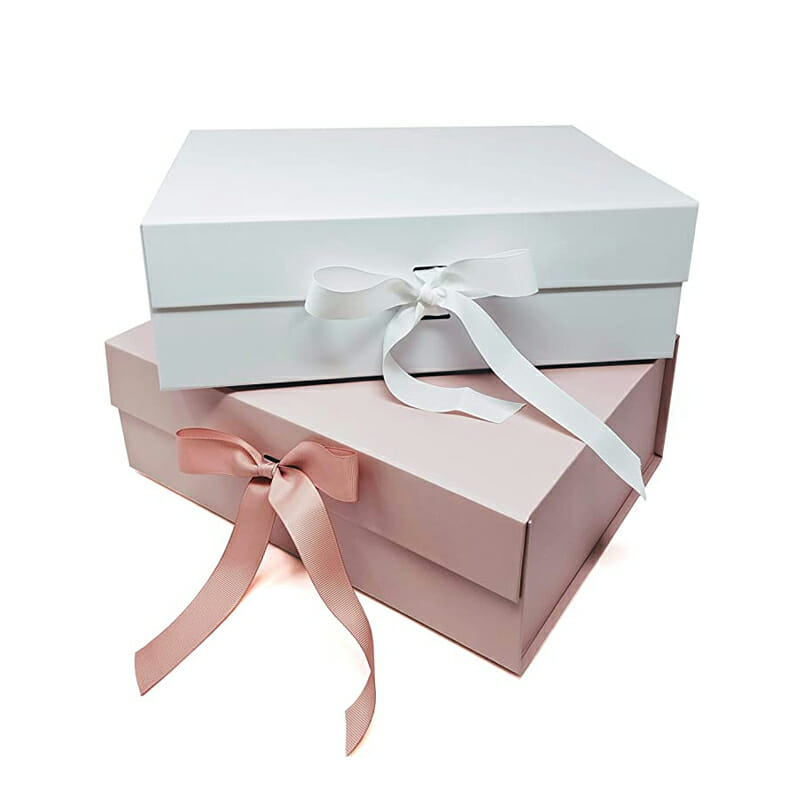 empty gift boxes 4 Ribbon Bow Empty Gift Boxes