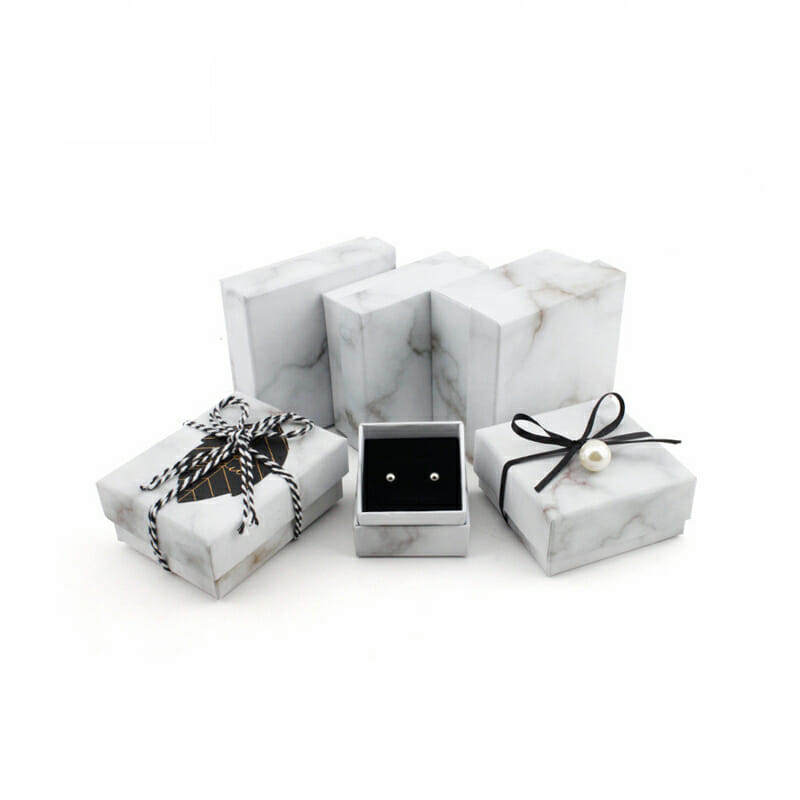 Marble Pattern Jewelry Packaging Box