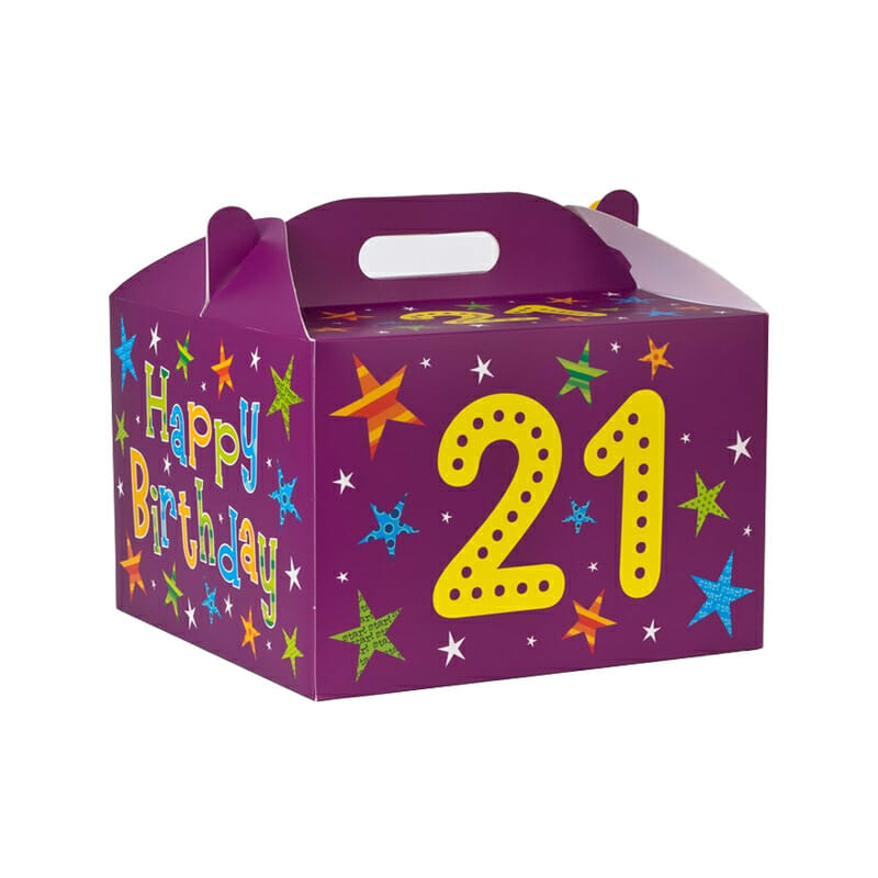 Full color folding birthday gift boxes